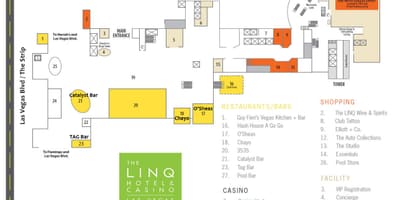 Карта на Linq Лас Вегас