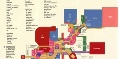 Карта на MGM grand Лас Вегас